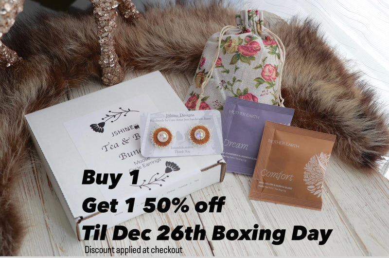 Sale BUY 1 GET 1  • 50% off • Tea & Bead Bundle (Moose Hide + Complete Sewing & Beading Kit + Mother Earth Tea + Online Pre-Recorded Tutorial)