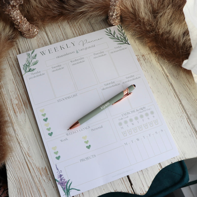 Weekly Planner (Bonus Pen + Bonus Highlighter)